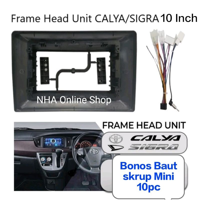 Jual Frame Head unit Android 10 inch Mobil Sigra & Calya | Shopee Indonesia