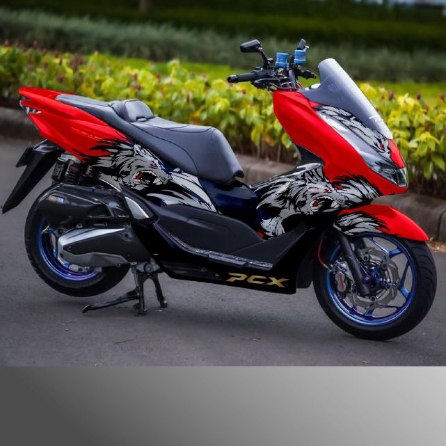 Jual Decal stiker motor honda pcx 150/160 cc full body striping sticker ...