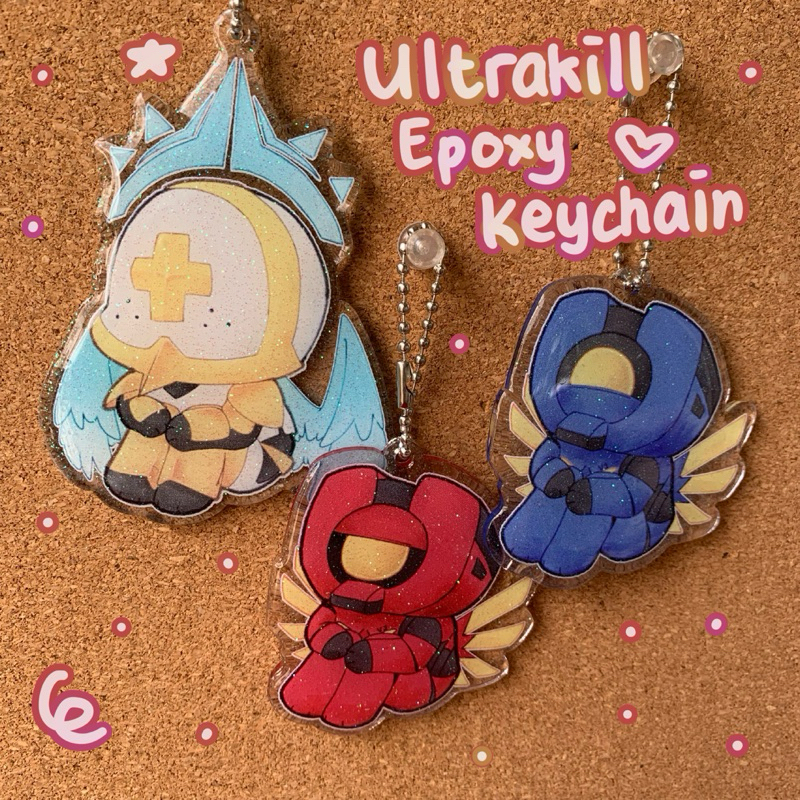 Jual ULTRAKILL epoxy keychain by Takaba3150 | Shopee Indonesia