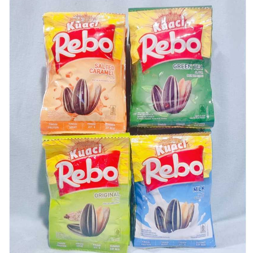 Jual Kuaci Rebo Original Salted Caramel Milk Green Tea 10 Gr