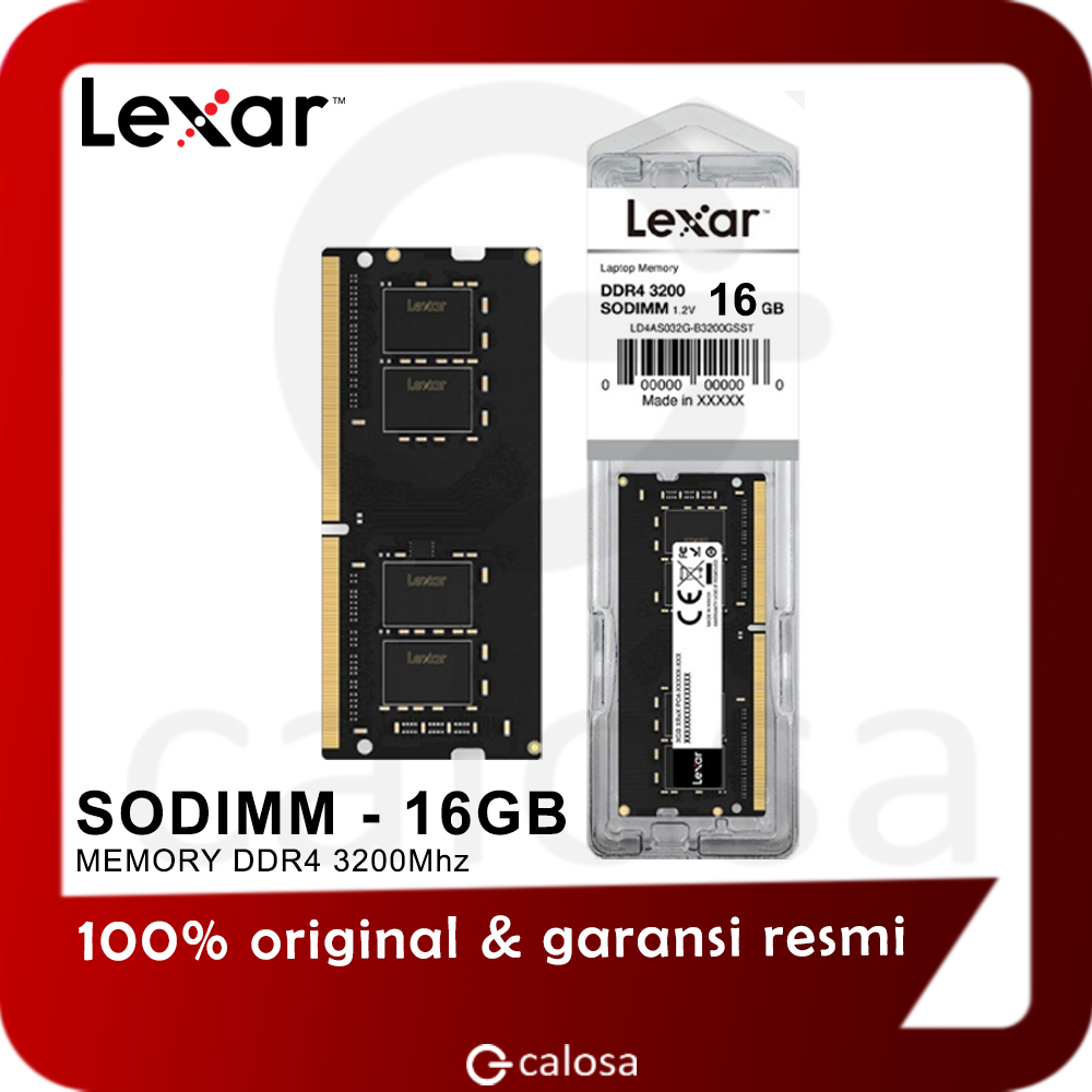 Lexar 3200 Memory Lexar 16GB DDR4-3200 SODIMM Laptop Memory