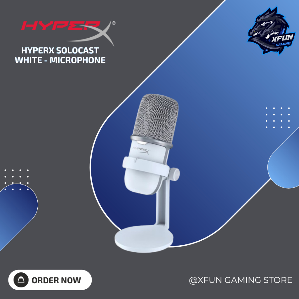Jual HyperX SoloCast White - Microphone | Shopee Indonesia