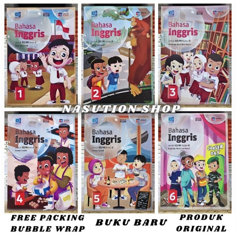 Jual Buku Bahasa Inggris Kelas 1 2 3 4 5 6 SD/MI Grafindo Kurikulum ...