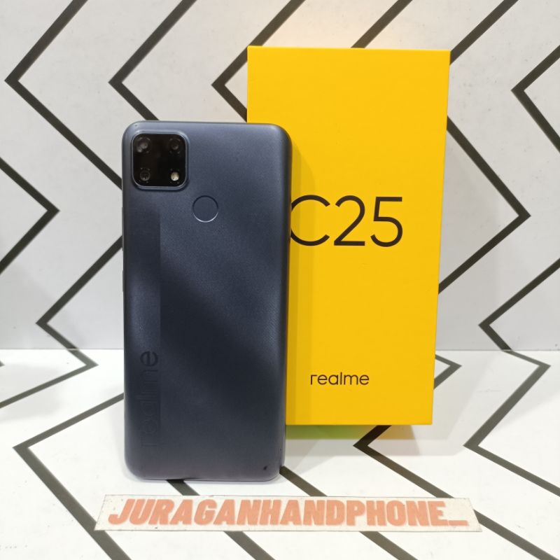 Jual Realme C25 Ram 4/128GB + 4/64GB Hp Second Seken Bekas Fullset ...