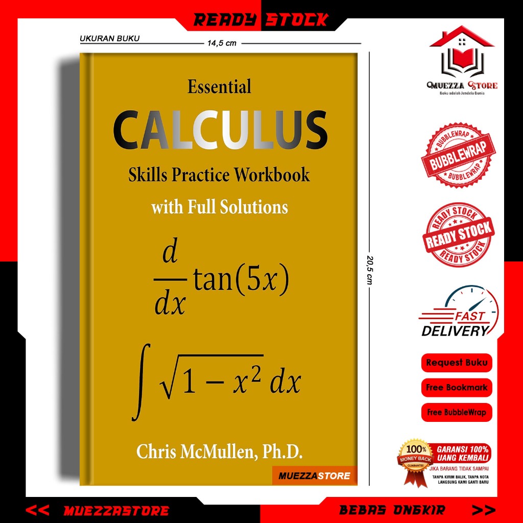 Jual Essential Calculus Skills Practice Workbook With Full Solutions By Chris Mcmullen English