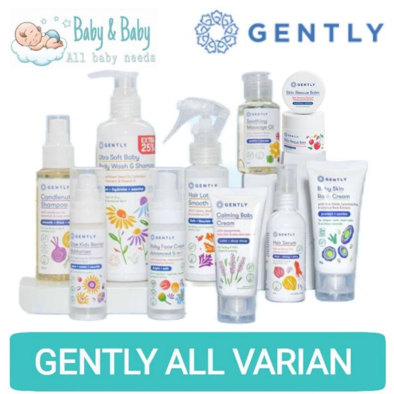 Jual GENTLY Calming Baby Cream GENTLY Candlenut Shampoo GENTLY Hair
