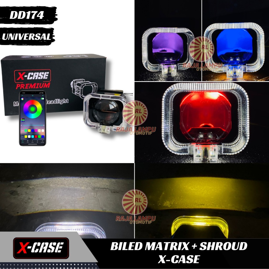 Jual Projector Biled Matrix X1+Shroud+Konek HP 1.5 inch dan DEVIL jauh ...