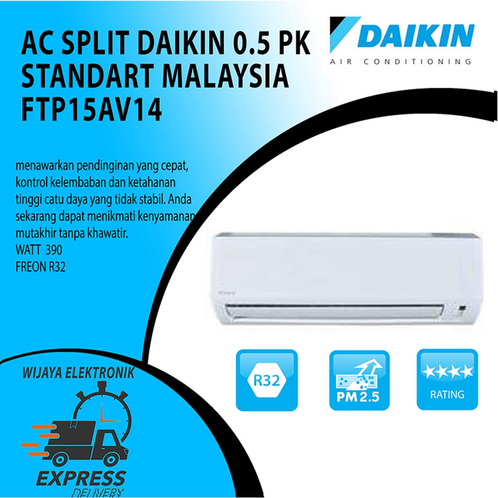 Jual Ac Split Daikin Standart Malaysia Pk Ftp Av Daikin Ftp Shopee Indonesia