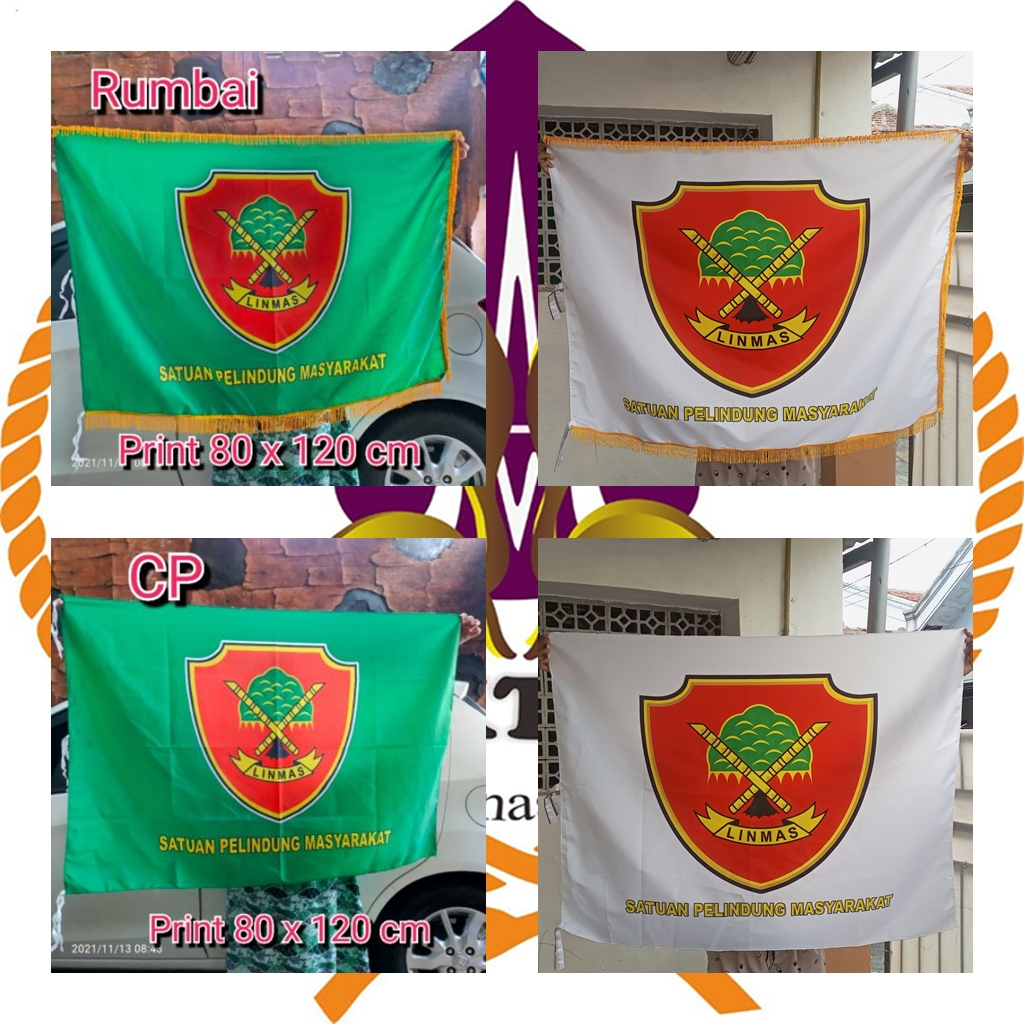 Jual Bendera LINMAS Perlindungan Masyarakat Rumbai | Shopee Indonesia