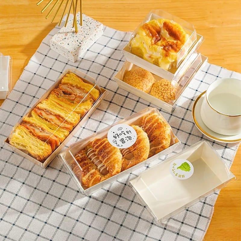 Jual MDLBake 10 PCS PREMIUM BOX Cup Roti Oven Kotak / Tempat Roti Bisa ...