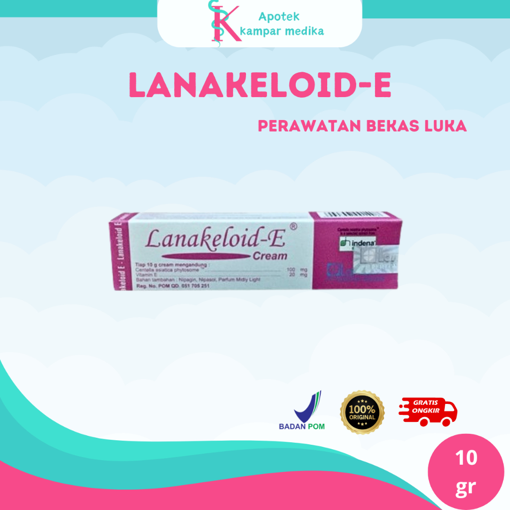 Jual LANAKELOID-E KRIM 10 GRAM/PEMUDAR BEKAS LUKA/10GR | Shopee Indonesia