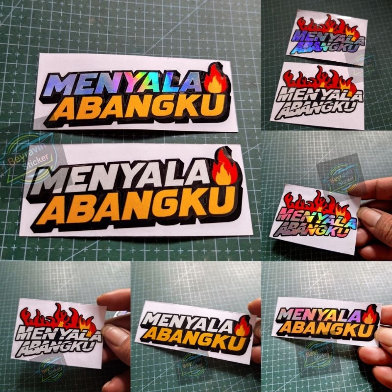 Jual STICKER STIKER MENYALA ABANGKU CUTTING | Shopee Indonesia