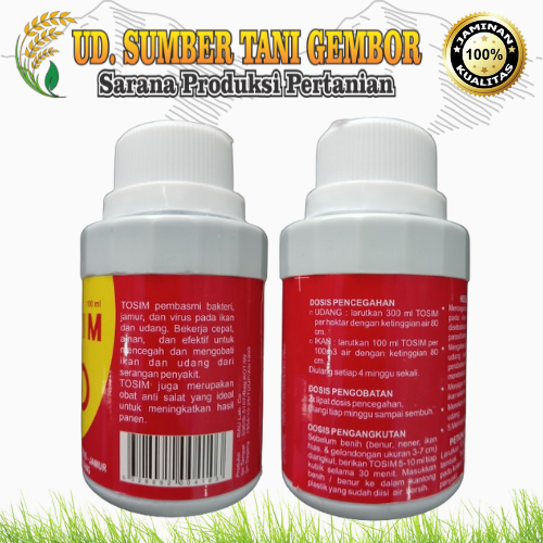 Jual TOSIM 100 ml PEMBASMI BAKTERI - VIRUS - JAMUR PADA IKAN DAN UDANG ...