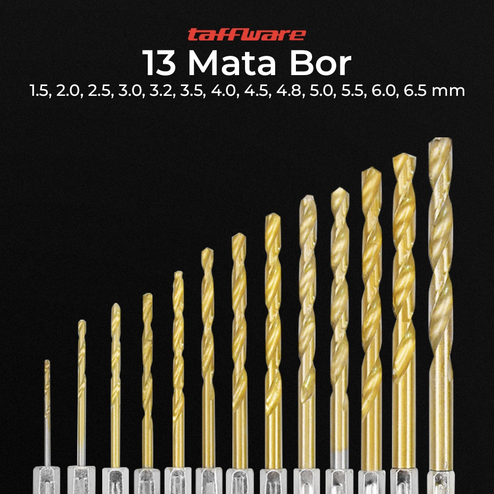 Jual Mata Bor Hss Steel Titanium Set Pcs Mata Bor Set Lengkap Mata