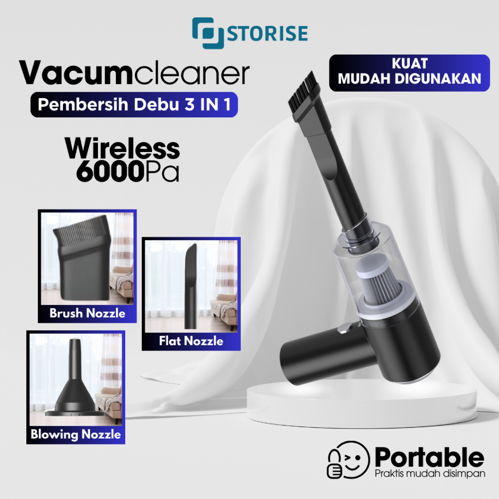 Jual Storise Vacuum Cleaner Portable Wireless Alat Penyedot Debu