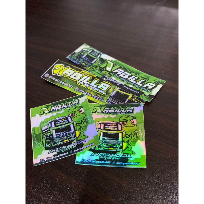 Jual sticker bus nabila 4 pcs asli unit | Shopee Indonesia