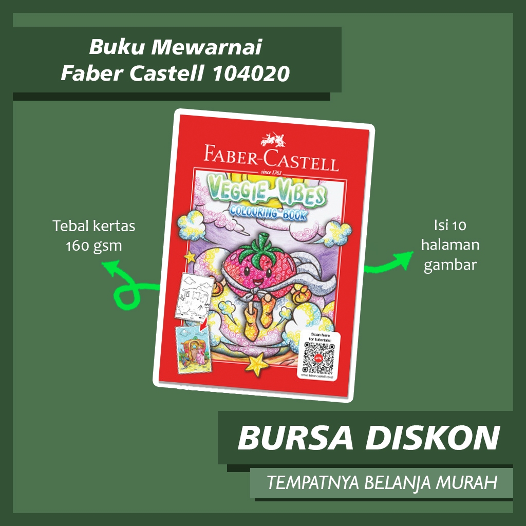 Jual Buku Mewarnai Faber Castell Coloring Book Centle Drawing Book