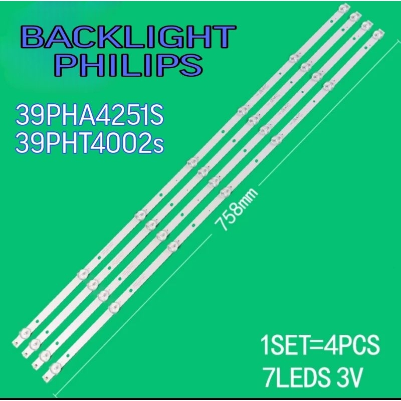 Jual LAMPU LED BL BACKLIGHT TV PHILIPS 39 39PHA4251S 39PHT4002S ...