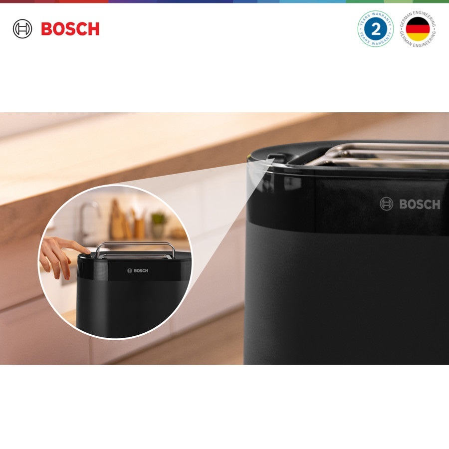Jual Bosch TAT2M123 Pemanggang Roti / Compact Toaster MyMoment Hitam ...