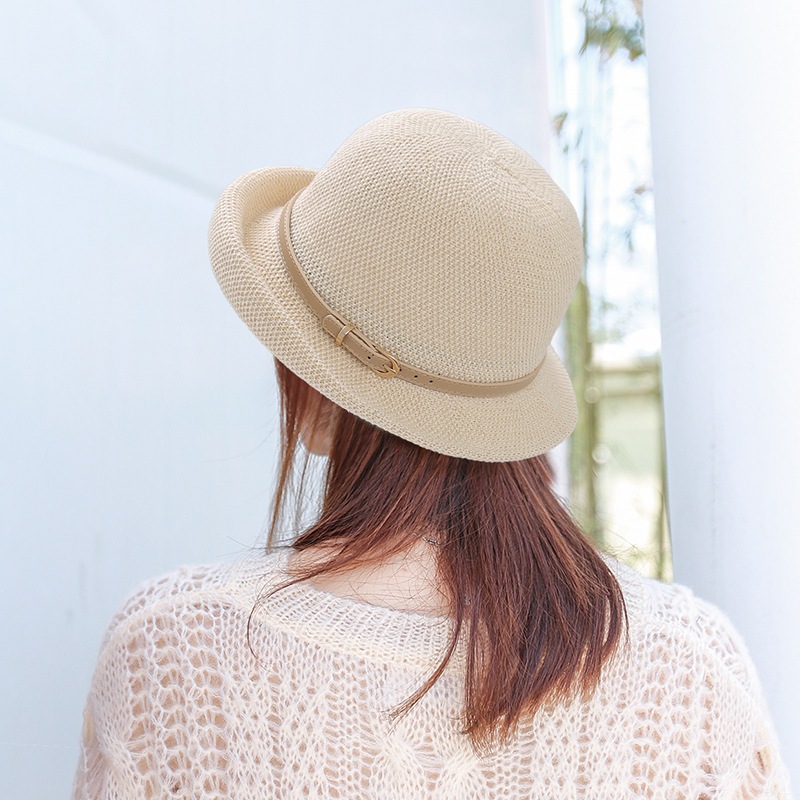 Jual Caliloops Topi Bucket Hat Rajut Cap Bowler Wanita Korean Style ...
