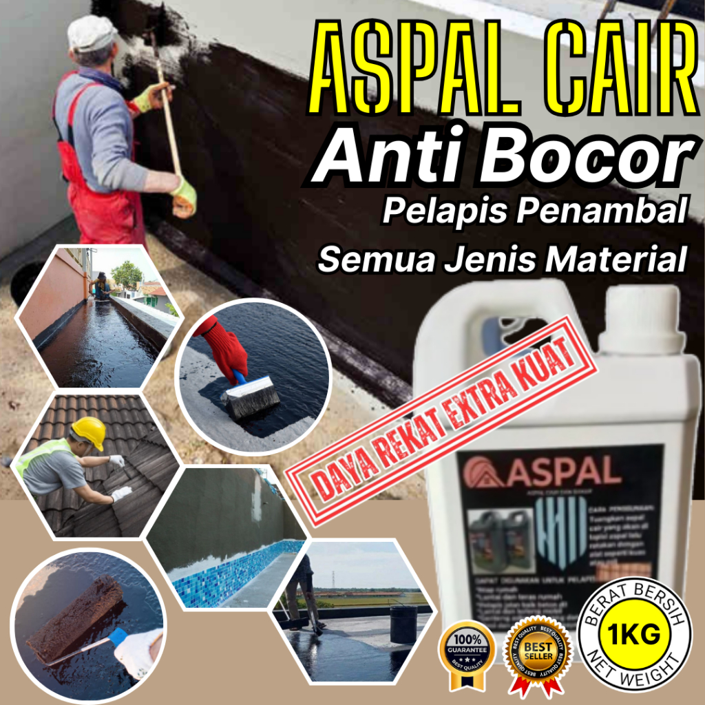 Jual Waterproof Aspal Pelapis Penambal Besi Anti Bocor Asphalt Emulsion ...