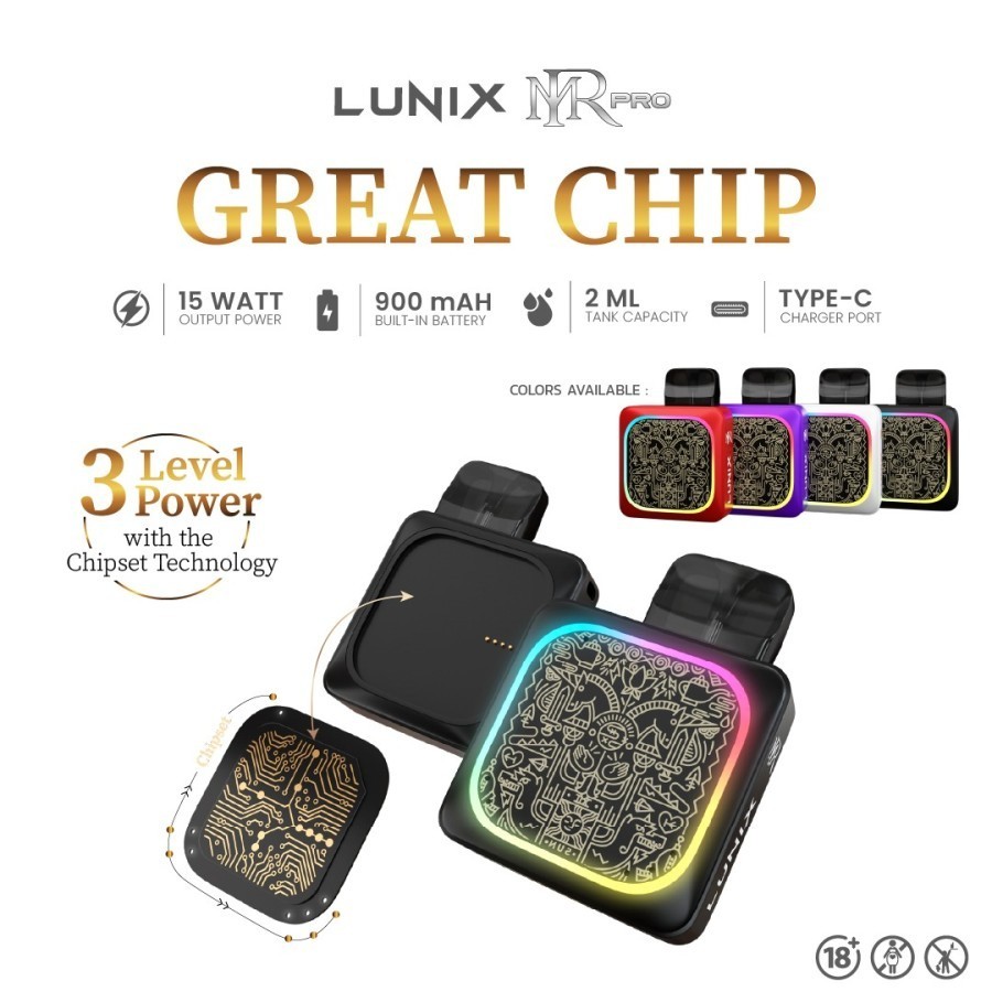 Jual Lunix Mr Pro Pod Kit - Open System 15w 900mAh | Shopee Indonesia
