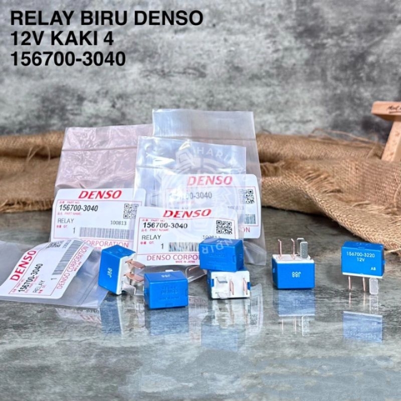 Jual Relay biru 4 kaki Denso 12V riley AC Avanza Xenia | Shopee Indonesia