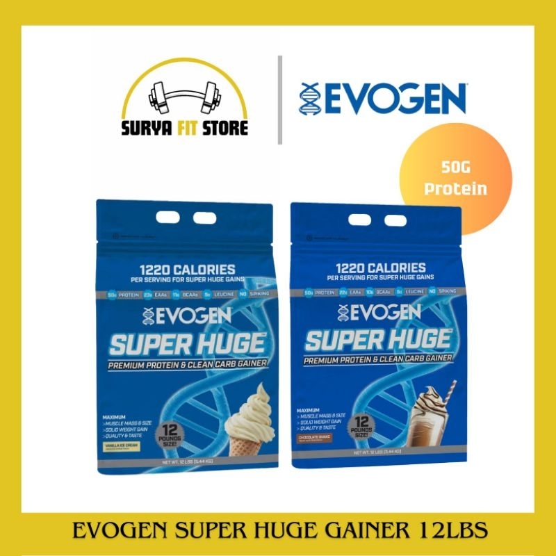 Jual Evogen Super Huge Gainer 12lbs Mass Gainer | Shopee Indonesia