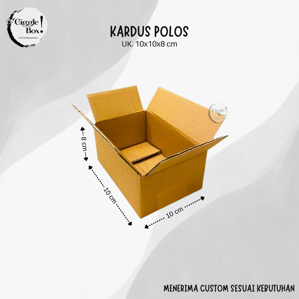 Jual Kardus Box Polos Baru Uk 10x10x8 Cm Shopee Indonesia