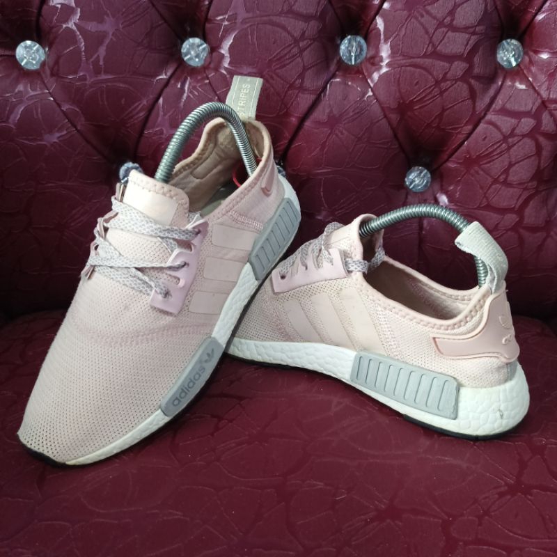 adidas gazelle silver green womens adidas NMD_R1 Strap Shoes - Women's - Cloud White / Lucid Blue main image 1