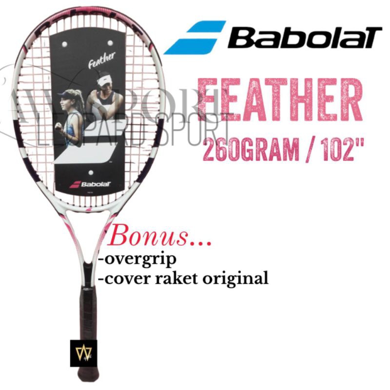 Jual Raket Tenis Babolat FEATHER Berat : 260g 102 inch Original ...