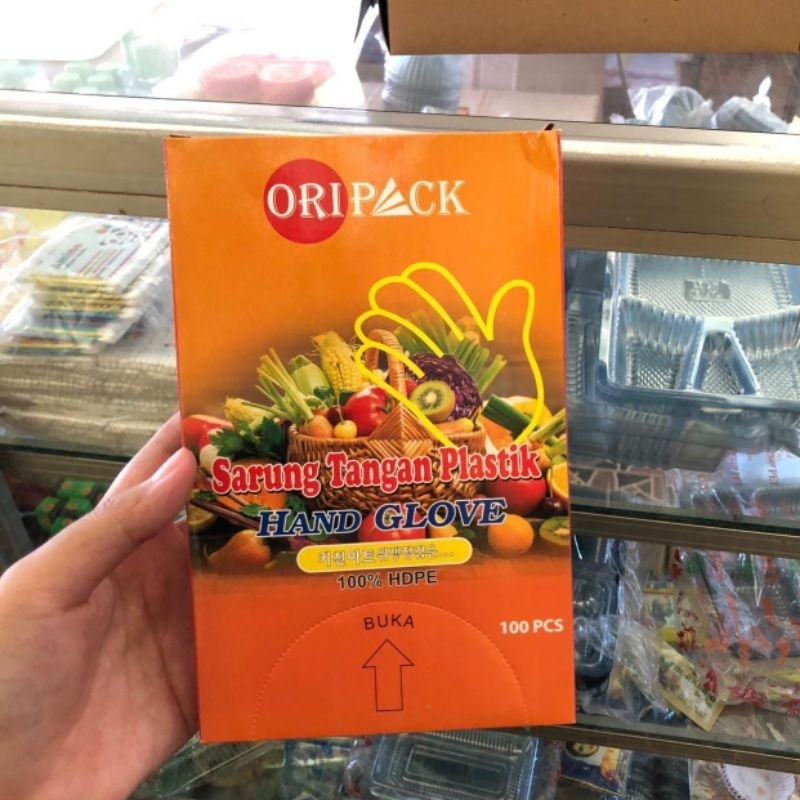 Jual SARUNG TANGAN PLASTIK ORIPACK 100 PCS | Shopee Indonesia