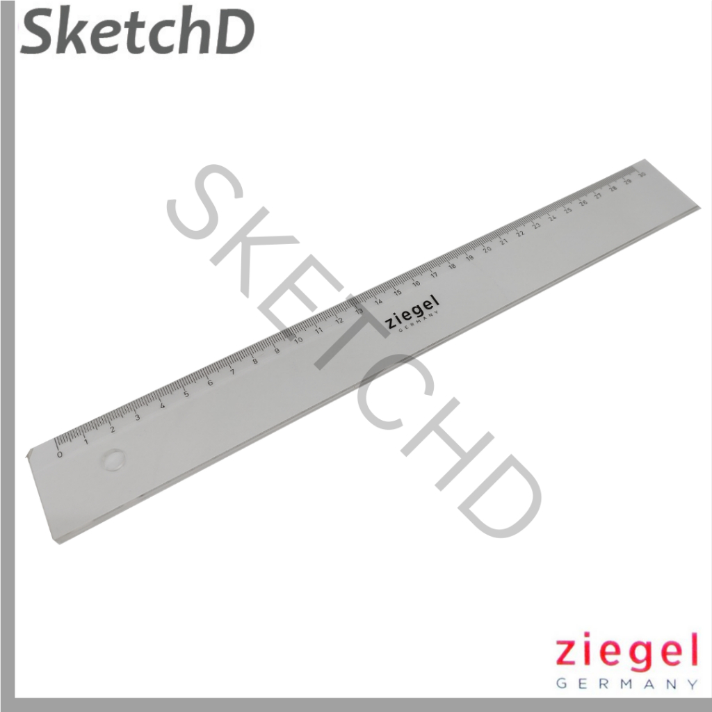 Jual Penggaris Datar 60 cm Ziegel Mistar Plastik Transparan Flat Ruler ...