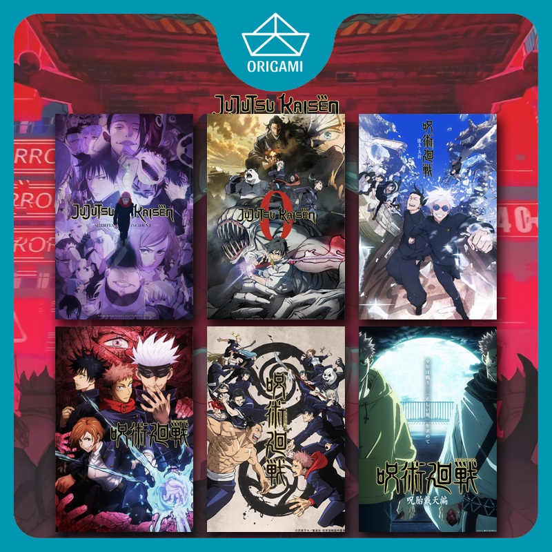 Jual Poster Anime Jujutsu Kaisen Gojo Sukuna Toji Yuji Nanami Fushiguro ...