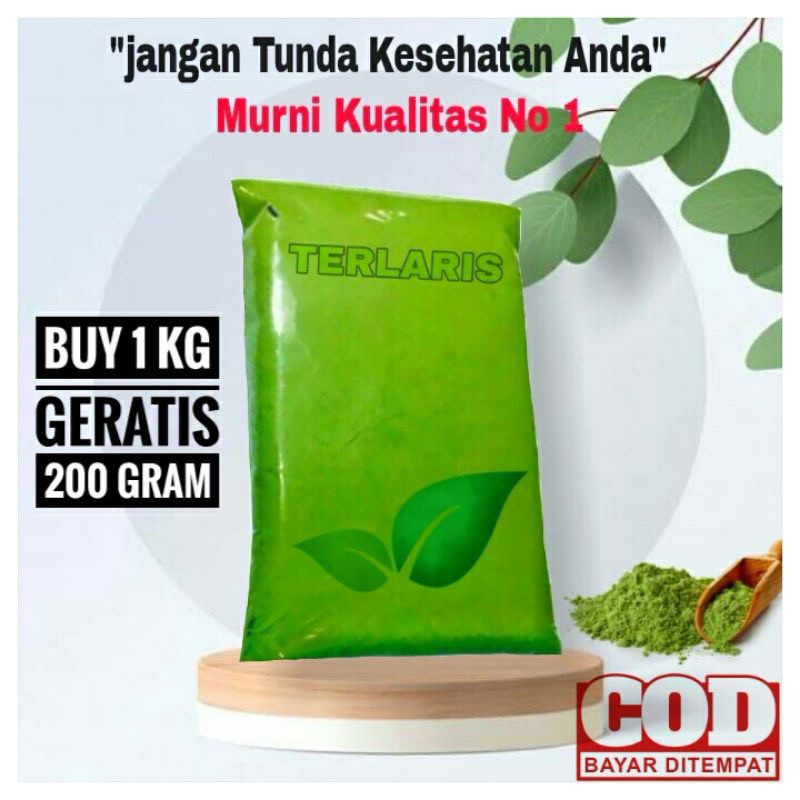 Jual (GRATIS 200 GRAM) Master Powder Bubuk Super Greens Original Grade ...