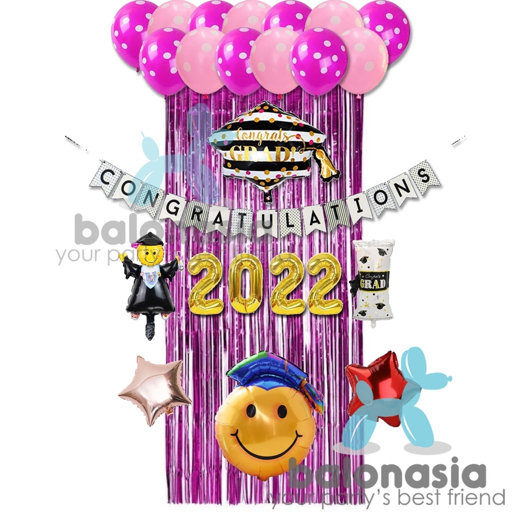 Jual Dekorasi tema wisuda sekolah / graduation paperfan lengkap toga ...