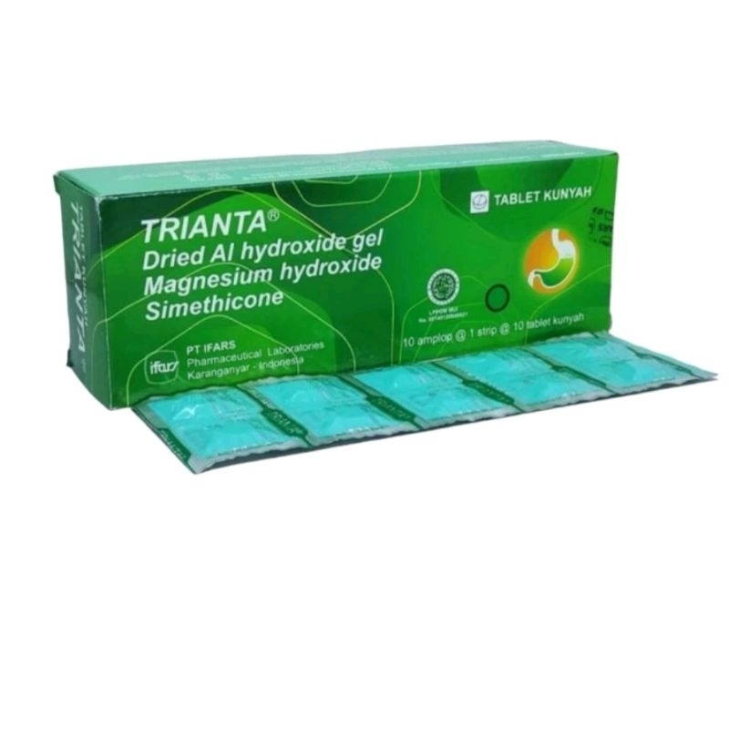 Jual Trianta 100 Tablet Kunyah Antasida Doen Antasid Antacida