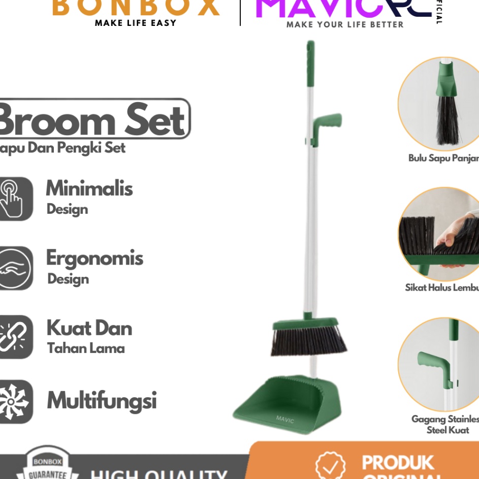 Jual Tk Bonbox Bct Alat Sapu Pengki Pembersih Lantai Magic Broom Set Cleaning Tools Set