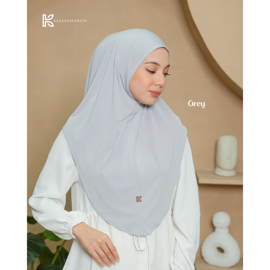 Kalana Scarves Saba Bergo Hijab Bergo Instan Tanpa Pet Jersey Premium