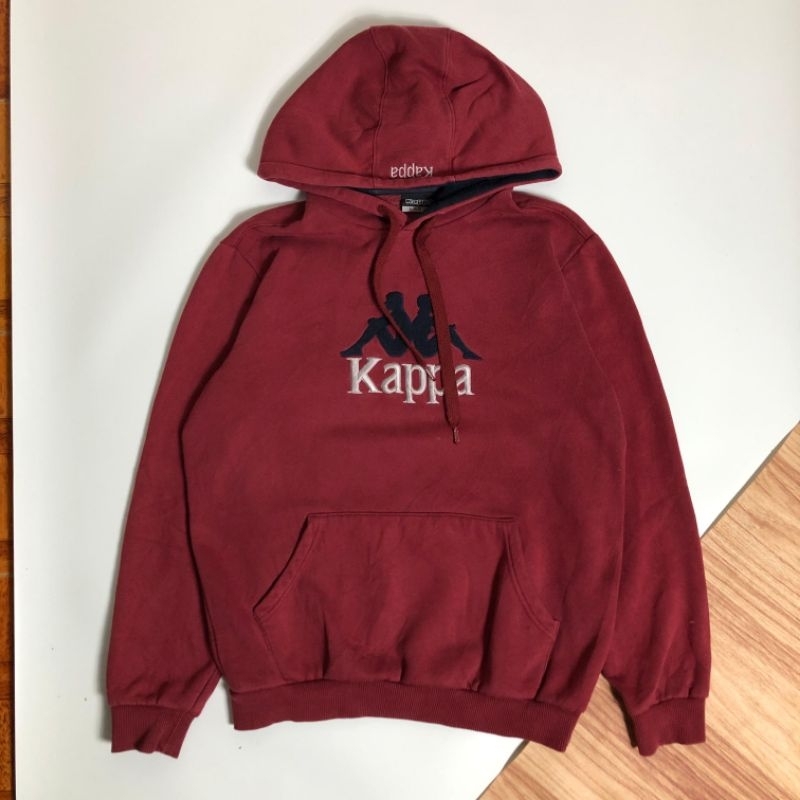 Maroon kappa hoodie hot sale