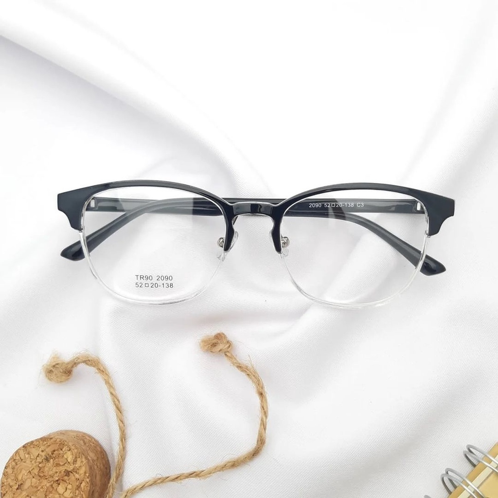 Jual Kacamata Frame Lentur Kecil Unisex Bahan Plastik Ringan Nosepad ...