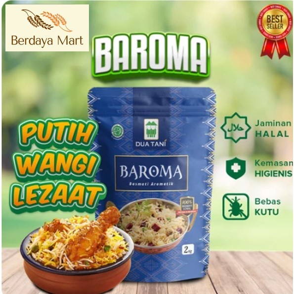 Jual Dua Tani Beras Basmati Baroma Aromatik 2KG (Beras Diabetes