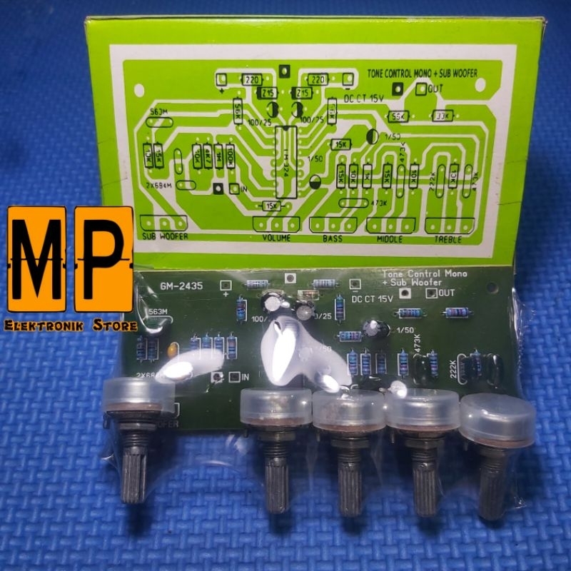 Jual Kit Tone Control Mono + Sub Woofer Hijau GM 2435 | Shopee Indonesia