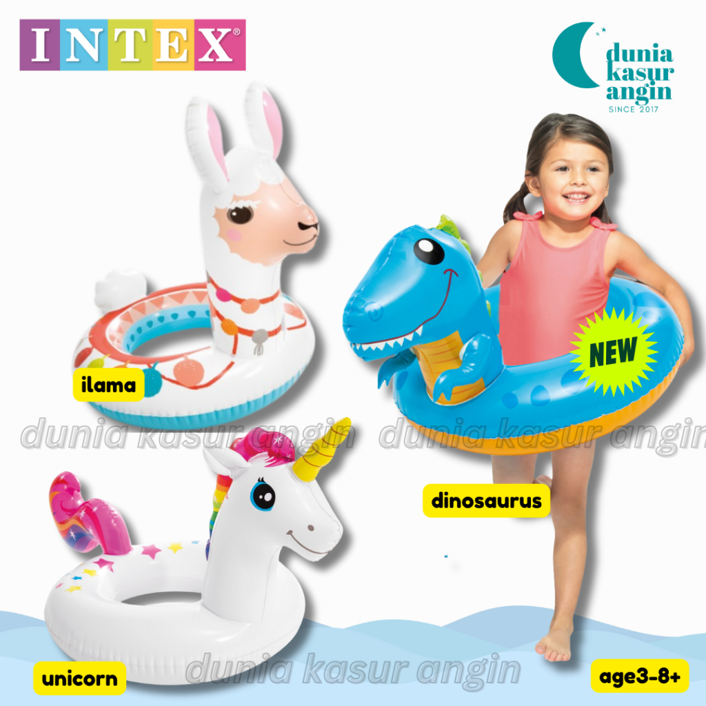 Jual DuniaKasurAngin - Intex 58221 Big Animal Rings - Pelampung Unicorn ...