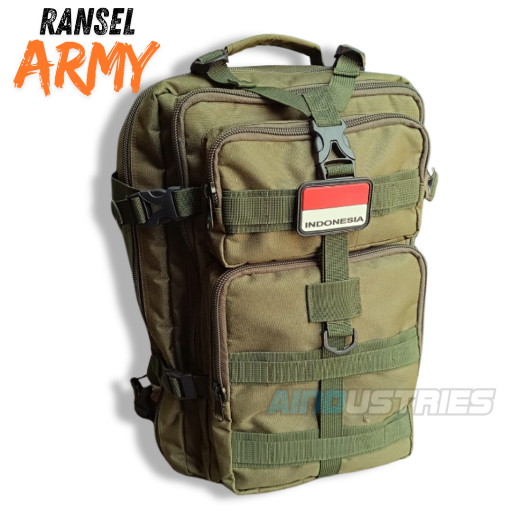 Jual REALPIC Tas Punggung Pria Tactical Ransel Army Backpack TNI ...
