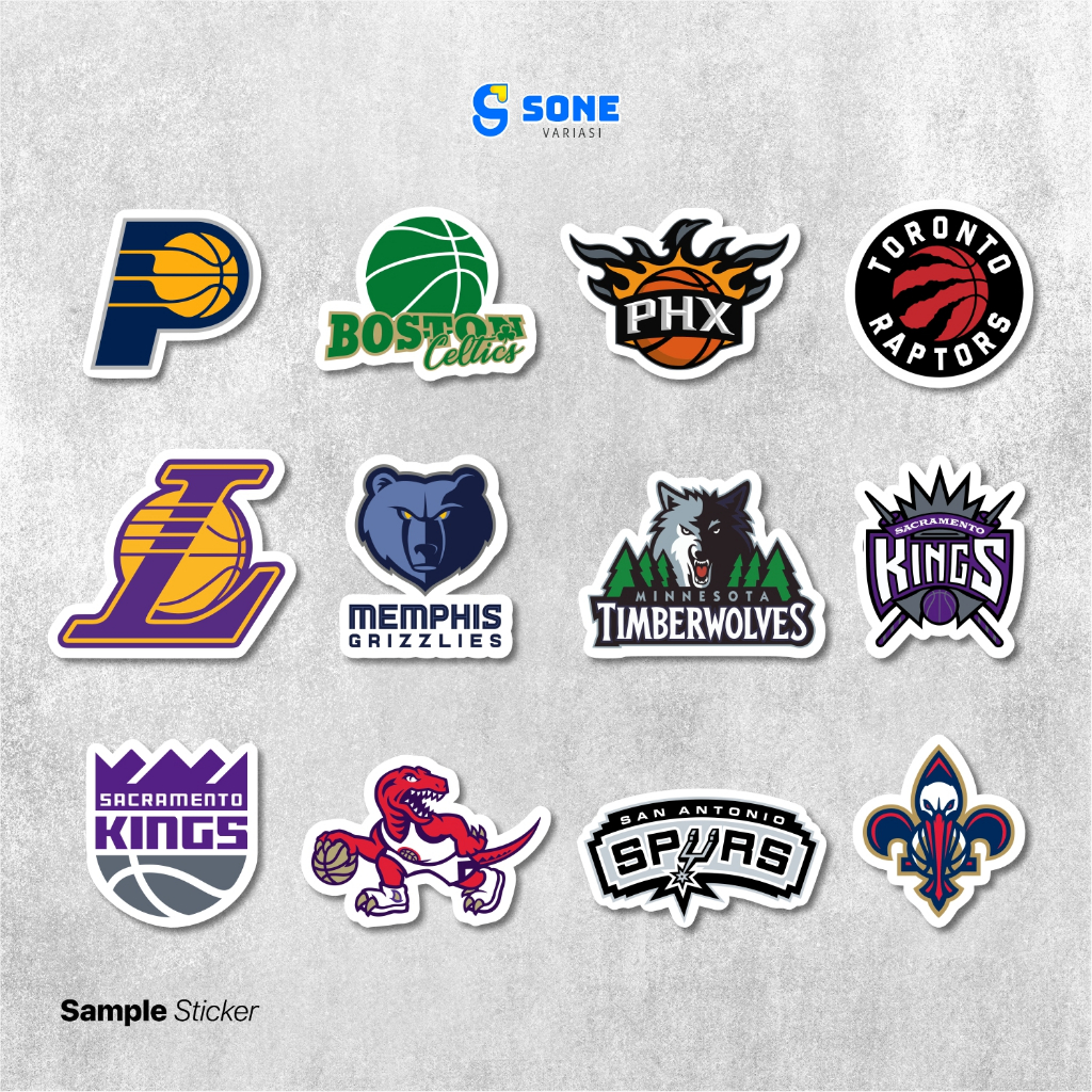 Jual Stiker Pack Club Basket NBA Paper Vinyl Waterproof untuk Sticker ...