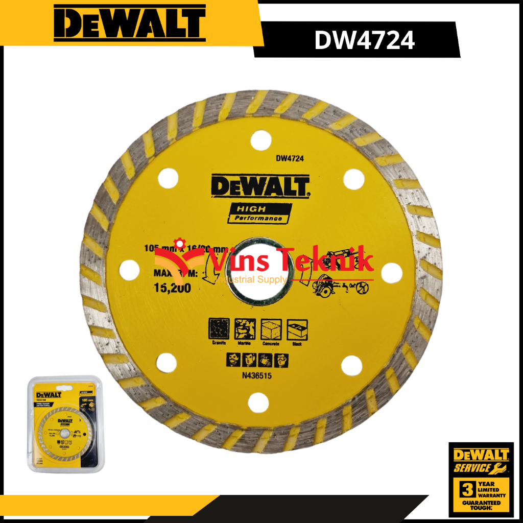 Jual Ultra Thin Potong Keramik Granit Diamond Blade Turbo DEWALT