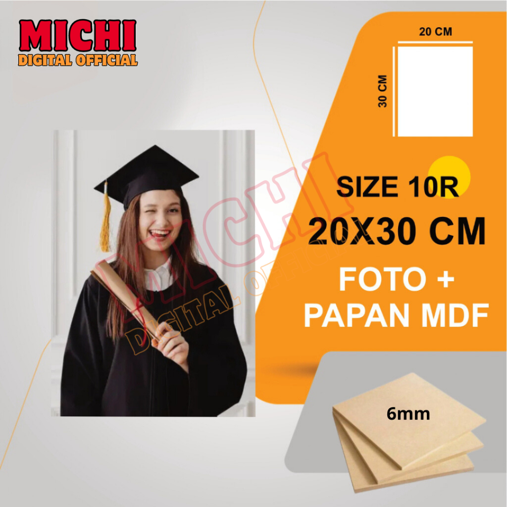 Jual PAKET HEMAT 2 FOTO CUSTOM 12R 30X40 CM + BINGKAI MDF / FRAME BLOCK ...
