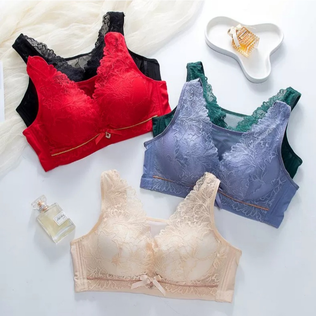 Jual HOHO_HWANG (B-183) BRa women bra BH RENDA WANITA PUSH UP nyaman ...