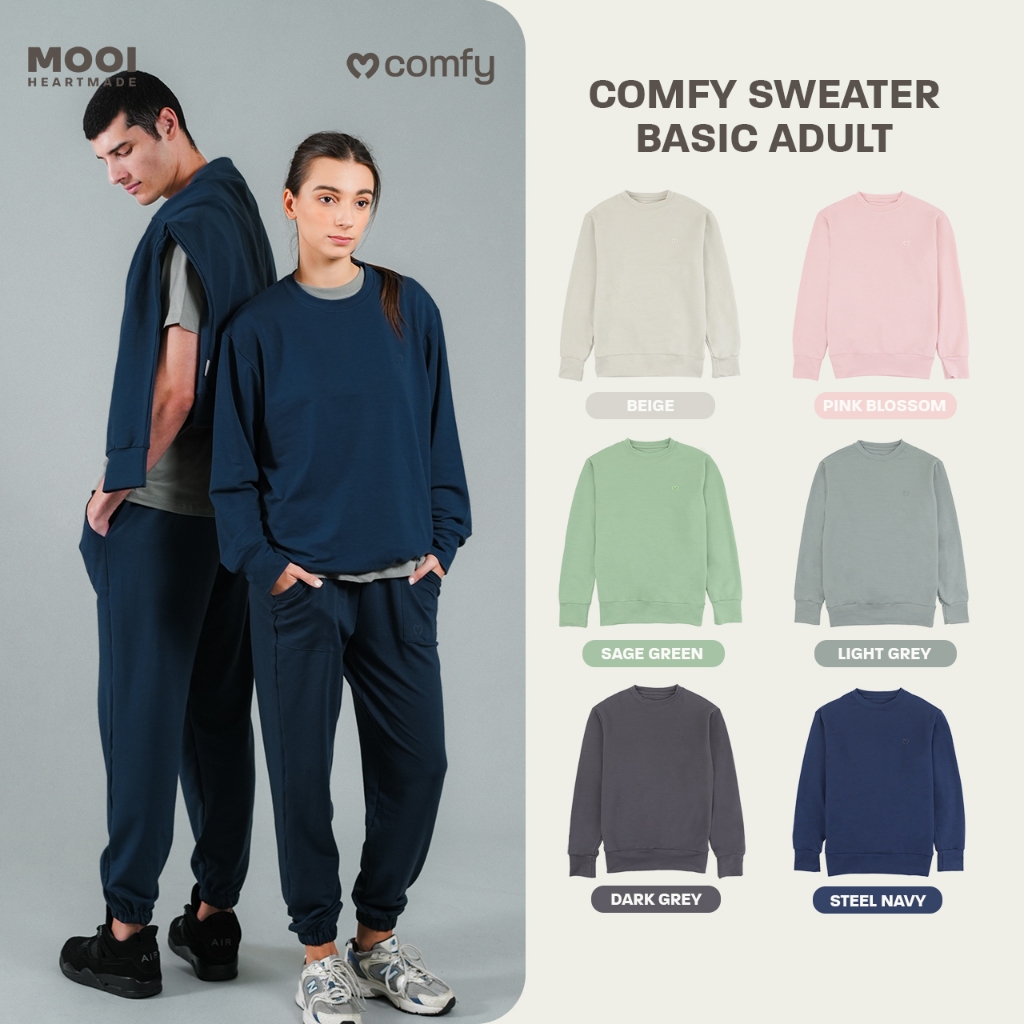 Mooi Sweater Rib Wanita Knit (MOM)